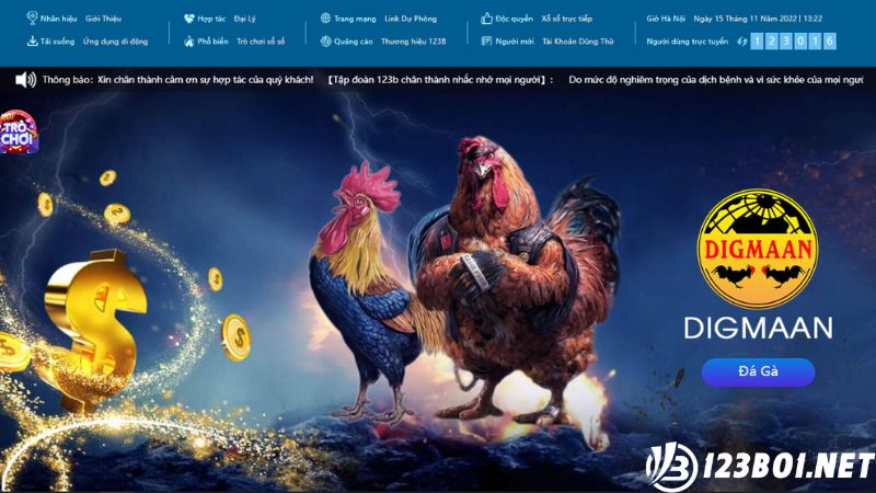 Giới thiệu về sảnh cược đá gà trực tuyến tại 123B05 Casino